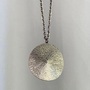 Vintage Jorge Jensen Pewter Circle Necklace